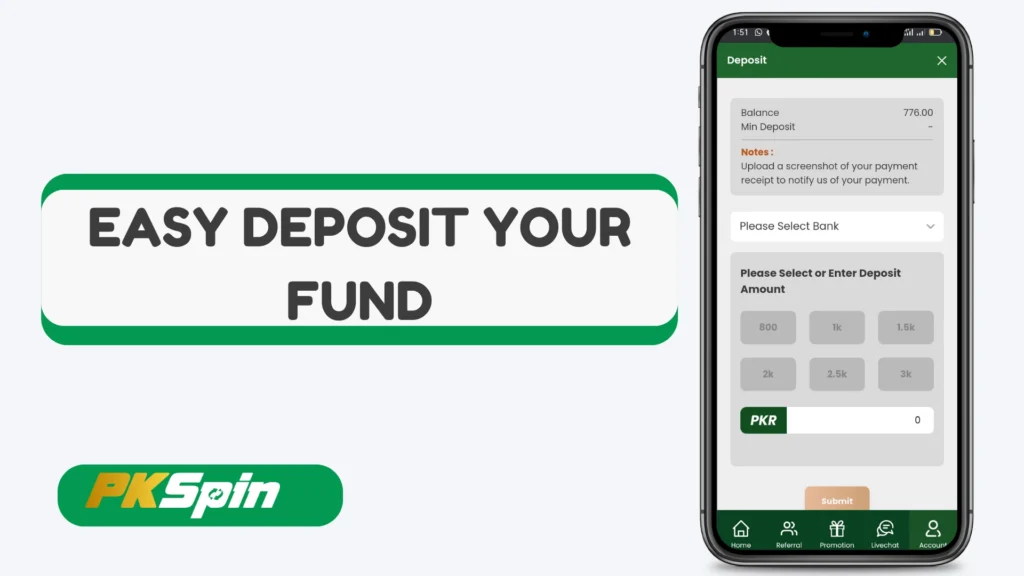 pkspin deposit